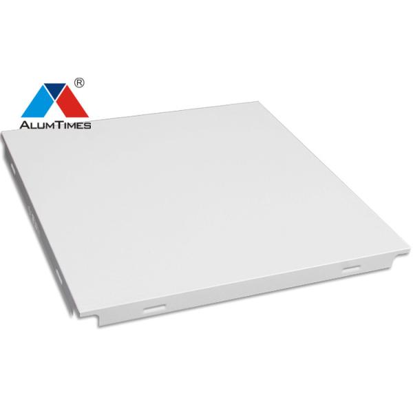 Durable Aluminum Clip In Metal Ceiling Tiles 300×300mm Flat Plain