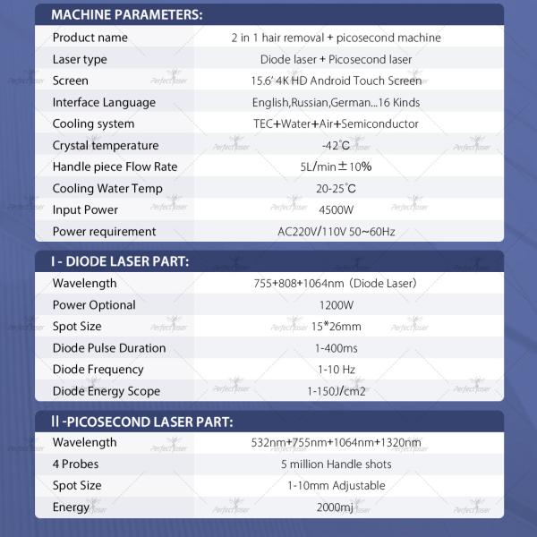 220V/110V 808nm Diode Laser Hair Removal Machine 15.6 Inch Color Touch Screen Display