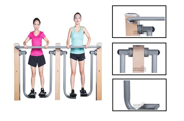 outdoor exercise equipment wood exercise walking machine with TUV certificates