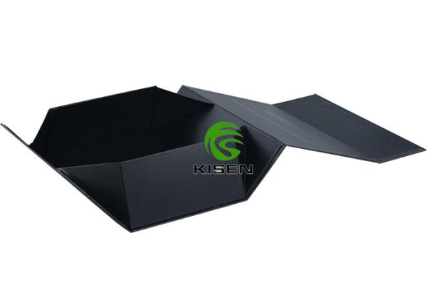 Flat Foldable Cardboard Boxes , UV Logo Rigid Cardboard Gift Boxes Easy To Use