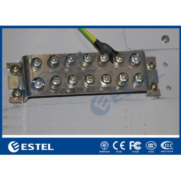 34U Outdoor Telecom Battery Cabinet RAL7035 Galvanized Sheet Custom Solution