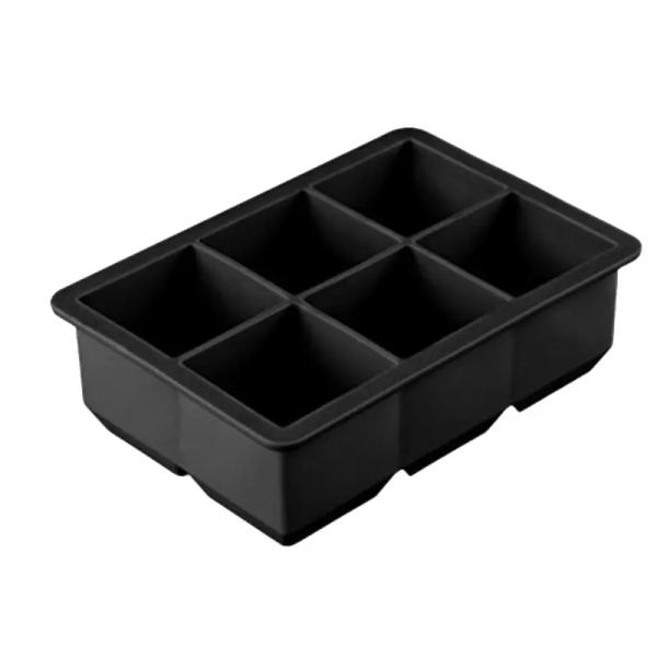 4 6 8 Cavity Silicone Ice Tray Mold Large Square Shape Easy Release Ice Cube Tray