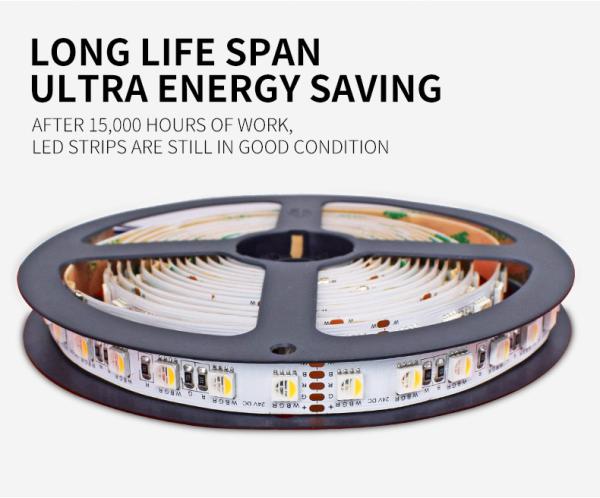 Flexible Copper Lamp Body SMD 5050 LED Strip Light 23W 520-530nm