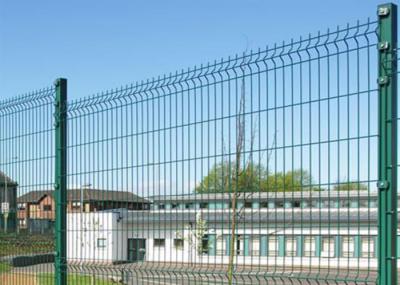 Residential Square Post 3D Triangle Fence Panel For 1.8*2.0m Green PVC Coated