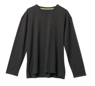 A luva longa do esporte 160gsm ocasional preto dos homens fez malha a camisa
