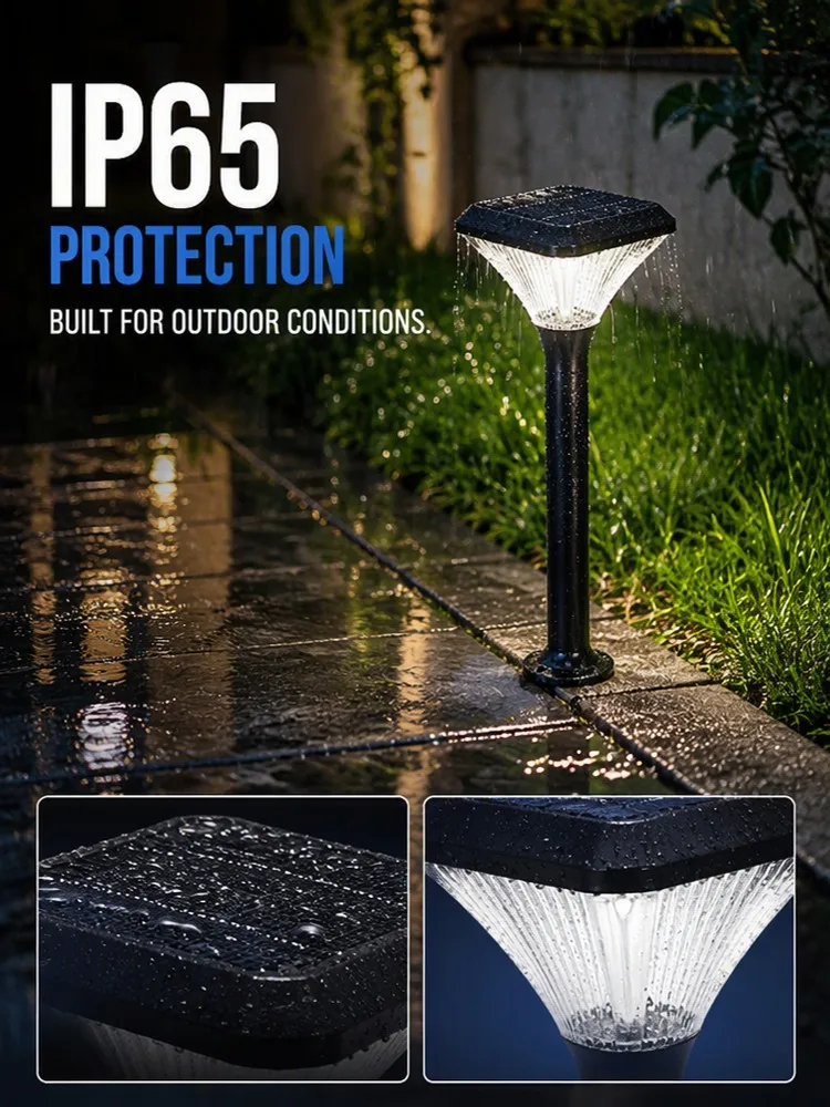 High Brightness 5W Solar Lawn Lights IP65 Rating LED Solar Pathway Lights With Auto Sensor