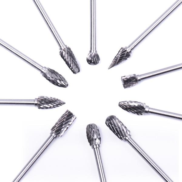 10 Pcs Die Grinder Tungsten Carbide Burr Set With 2.35mm/3mm Shank