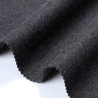 o dobro da tela 215gsm do vestuário desportivo do veludo de algodão do algodão 16W tomou partido Grey Fleece Material