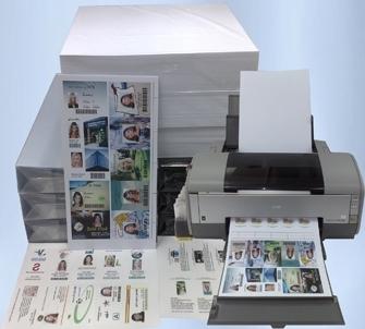 Double-Sided Inkjet Printing PVC Card Sheet For Epson And Cannon Inkjet Printer Size Tolorance /-0.5mm MIP-DS-W