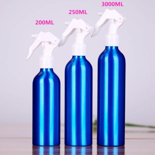 Essential Oil / Lotion Cosmetic Aluminum Bottles  , Reusable Cosmetic Pump Bottles