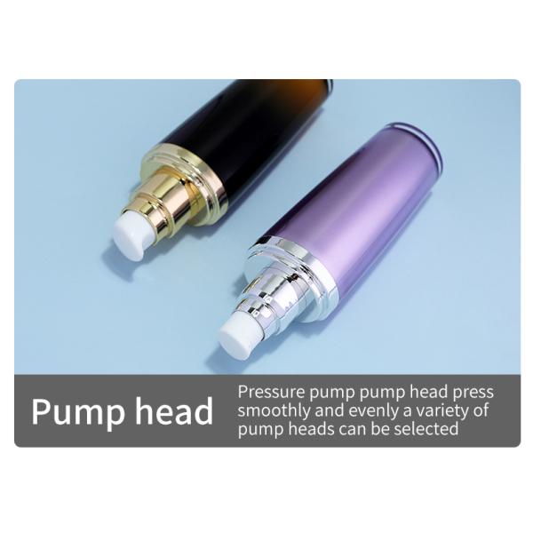 Spray Pump Cap Customized Luxury Acrylic Lotion Bottle Set for Cosmetic Packaging and MS Body Material