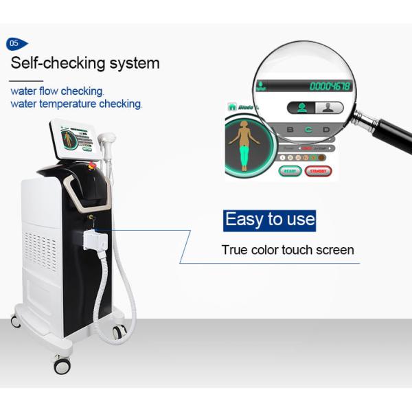 Длина волны 755nm 808nm 1064nm вертикальной машины удаления волос лазера диода тройная