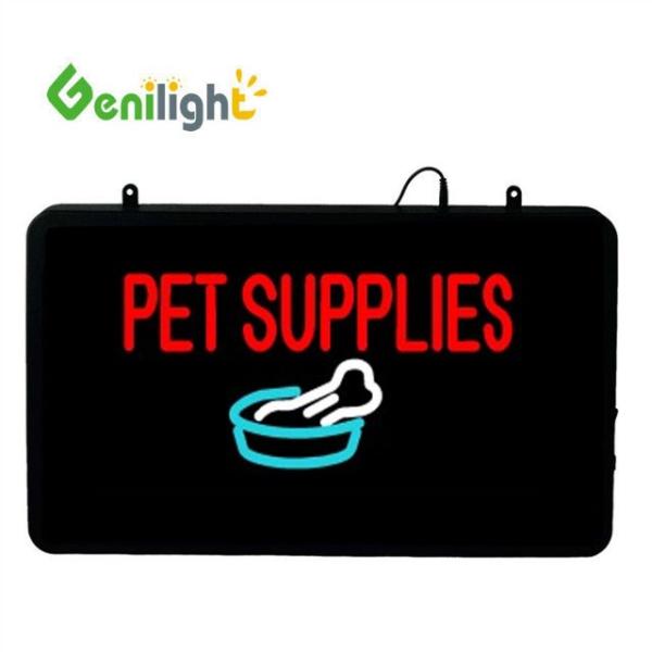 Affichage personnalisé 22*13 pouces LED néon signe pour les fournitures de PET