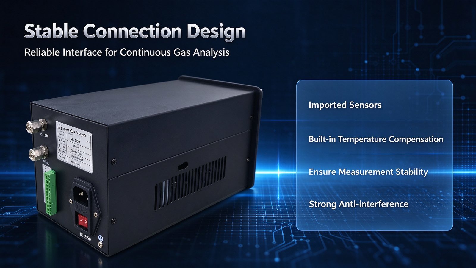 Multi Infrared Online Gas Analyzer CH4 CO CO2 SF6 SO2 CnHm NH3 With Sound Alarm