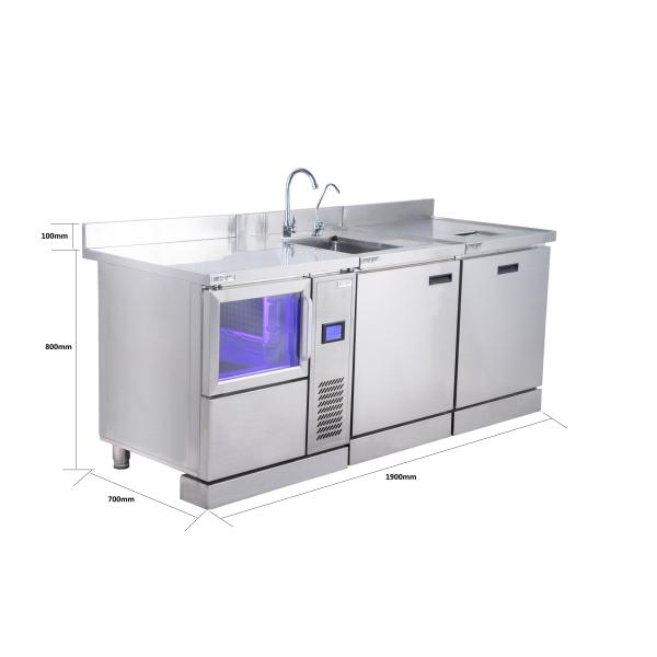 Автоматический счетчик Адвокатуры нержавеющей стали на кухня 1900 * 700 * 800ММ