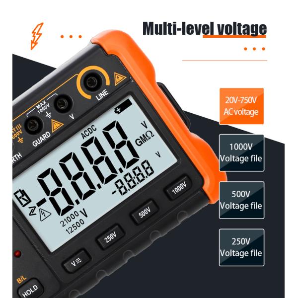 VICTOR VC60B+ Digital Insulation Resistance Tester Высококачественный ЖК-экран 5000 слов с четким почерком