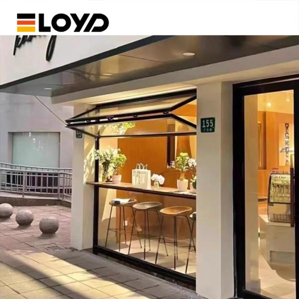 Aluminum Folding Window with Double Tempered Glass