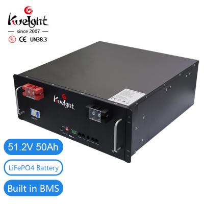 Sistema solar da bateria do ferro do lítio do sistema Kweight BMS Original 51.2v 50ah Lifepo4 do armazenamento de energia da casa