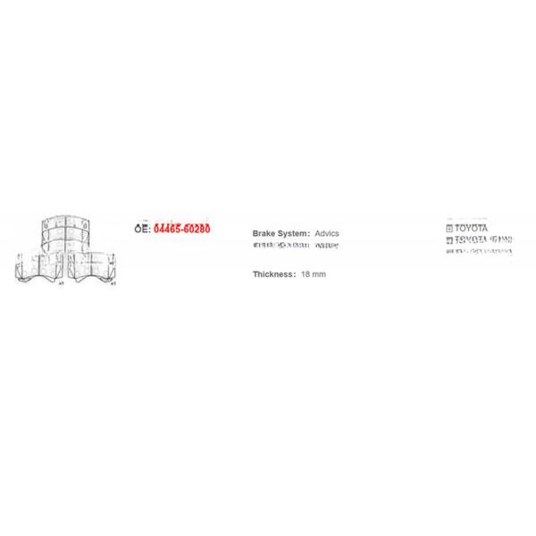 04465-60280 Передний тормозный диск для Toyota Sequoia Tundra Landcruiser Lexus 570