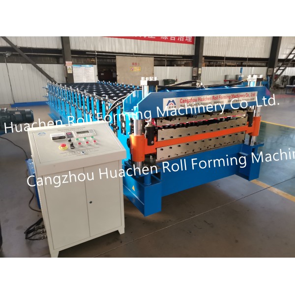 Trapezoidal Corrugated Glazed Step Tile Press Roof Roofing Sheet Roll Former Forming Making Machine Machinery Price Manufacturer
