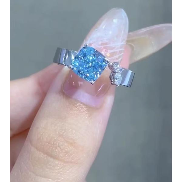 cushion Cut Engagement Ring lab diamond jewelry loose lab made diamonds jewelry diamond