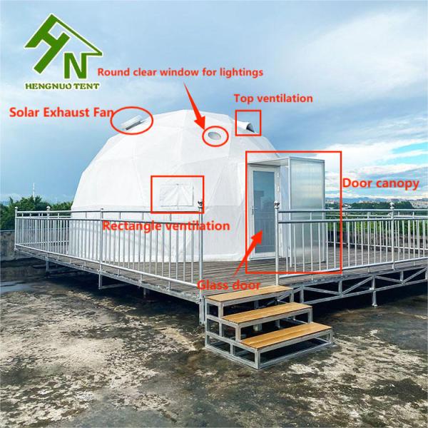 Шатра геодезического купола 4 человек сопротивление небольшого УЛЬТРАФИОЛЕТОВОЕ для выпусков нового товара