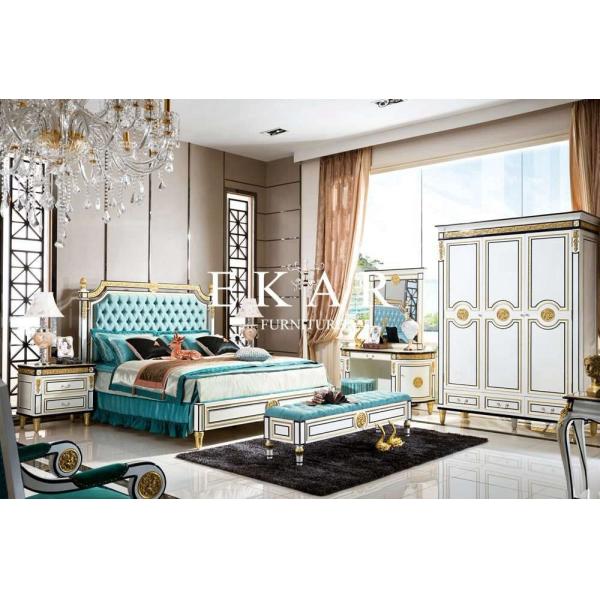 Royal Spanish Luxury Wooden Carving Dressing Table