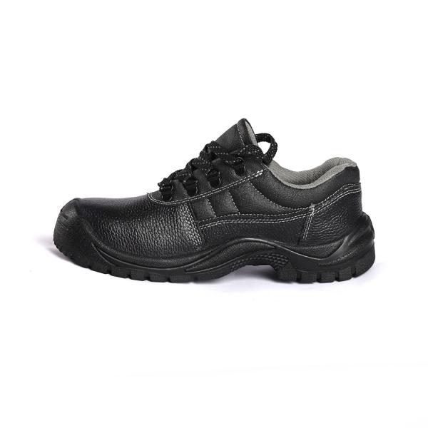 Shengjie Embossed Cow K2 Men's Black Leather Work Boots Cheap Cleats Comfortable EVA Insole PU Safety Shoes