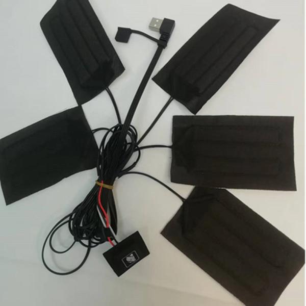 Blanket Clothes Heating Pads 5pcs Each 7x11cm 5 In One 5V USB Heat Pad For Vest