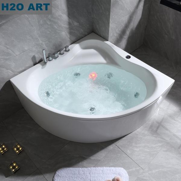 Corner Acrylic Massage Bathtub Whirlpools SPA Tub Hand Controlled for Precise Control