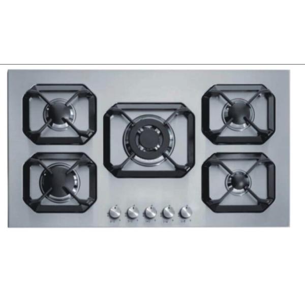 Hob do fogão de gás de 5 queimadores, Hob do gás de cinco queimadores com dispositivo de segurança da falha da chama