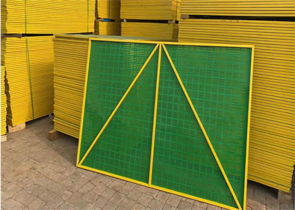 Perforated Metal Plate Climbing Perimeter Protective Safety Screens For Building Site