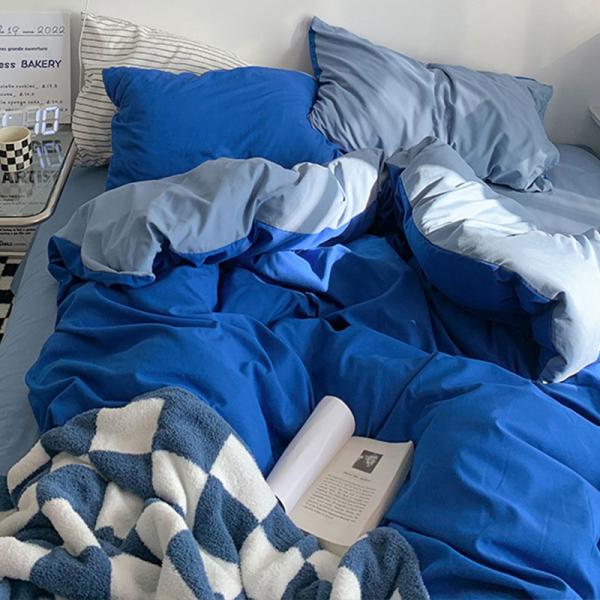 Petit lit de coton frais couverture de couette double sortilège lit de mode ensemble de quatre pièces