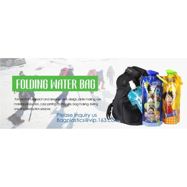 Биодеградабле жидкостная упаковывая таможня мешка доказательства утечки изготовленная на заказ сумка питьевой воды спорт сумки воды 1 галлона складная