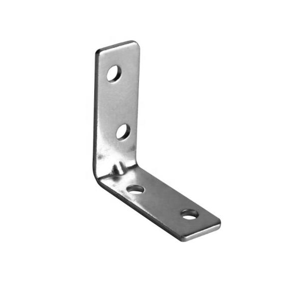 Modern Design Zinc Plating Steel L-shaped Shelf Brackets for Furniture Joint Support