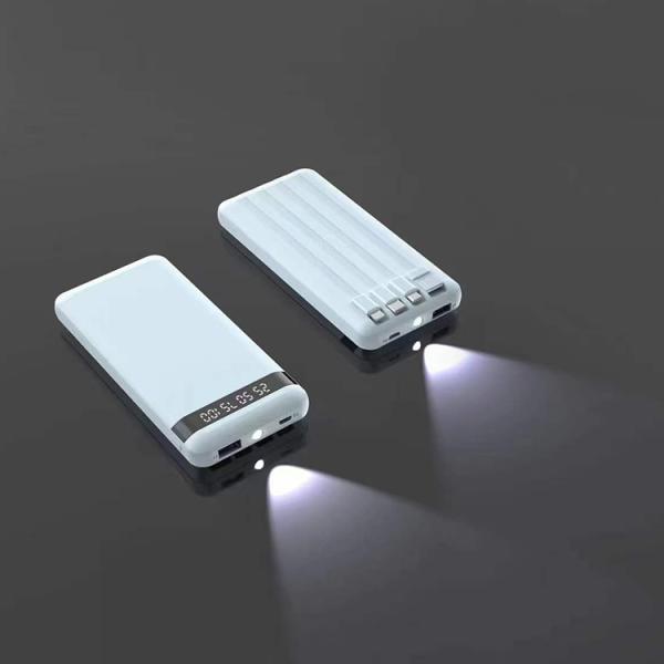 Power PD22.5W Built In Cable Power Bank Universal LED Indicator Lights Outdoor Charging