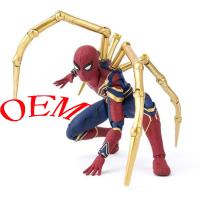 Homme araignée personnalisé Figure d'action en plastique Homme araignée Modèle de collection 15 cm Homme araignée Modèle de figure