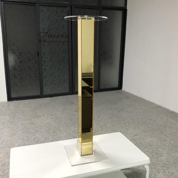 Прозрачные стеклянные столбики Свечи для свадебного стола Центр кусочков 115CM