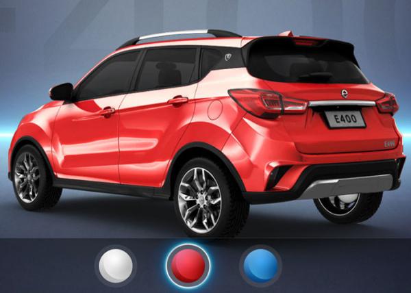 RWD Wheelbase Mini Electric SUV With Air Conditioner 350km Travel Range Red