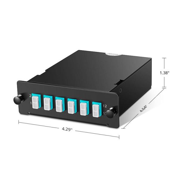 1MT6LC2OM4AF Mtp To Lc Cassette Fiber  12 Fibers OM4 Multimode Type AF