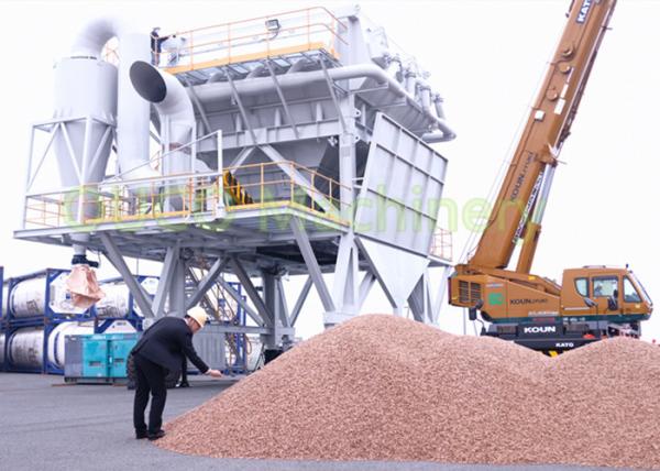 Wood Pellet Material Handling Eco Hopper By Truck Loading In Port Discharging