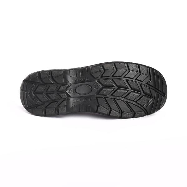 Steel Toe Lace Up Puncture Resistant Embossed Leather Metal Eyelets Men'S Anti Slip Safety Shoes