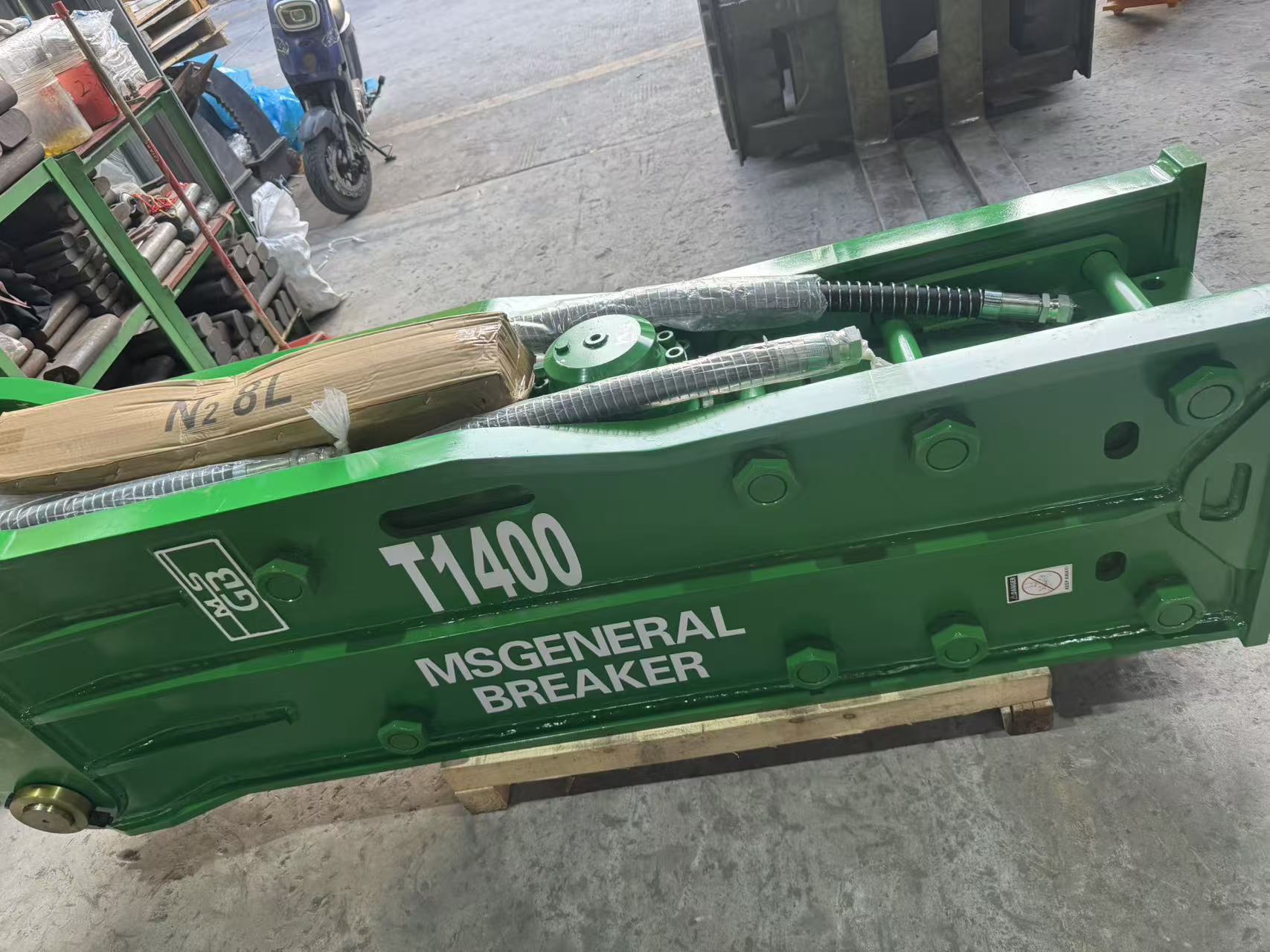 MSGB1400 Kanggong 140 Mining Excavator Hydraulic Hammer 120-180 L/Min