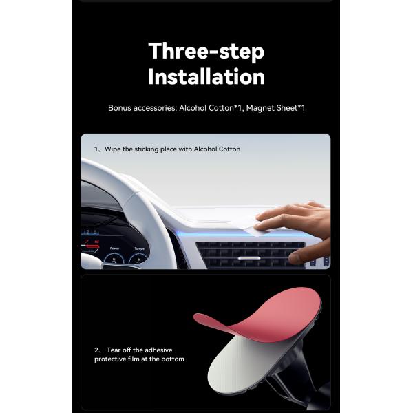 Essager ES-ZJ24 serie de teléfono de automóvil magnético soporte de montaje