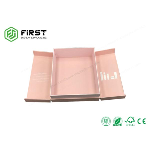 Recycled Cardboard High End Gift Boxes Customized Book Shape Rigid Gift Box For Cosmetics