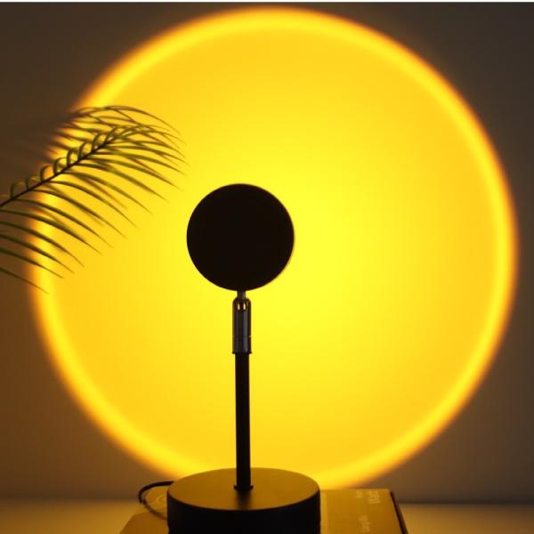 Sunset Lamp Projector for Room,LED Sunset Projection Night Light with Remote Control 16 Colors,Photography/Selfie/Home/L