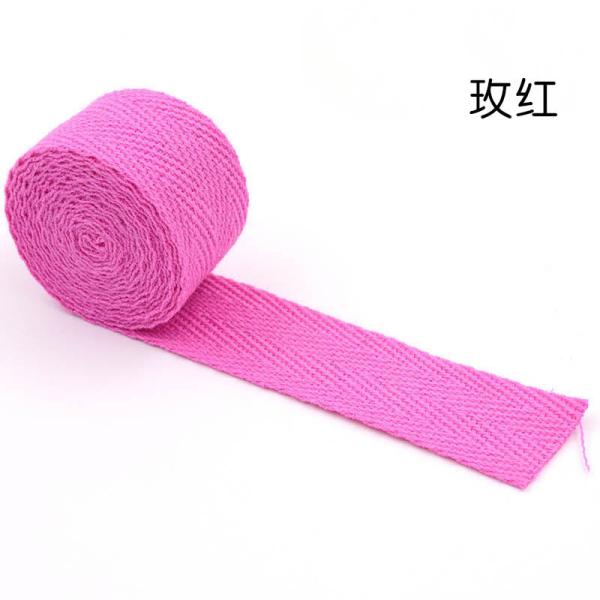 20mm*50y Herringbone Woven Cotton Ribbon For Garment Accessories Webbing