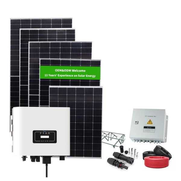 1MW 2MW 3MW 5MW 10MW on Grid Solar Power System Industrial Use Tie Grid Inverter Smart Solar System and Battery