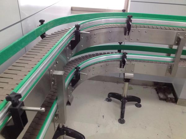 Curva verde branca azul da volta do pvc correia transportadora de 90 graus correia transportadora de 180 graus