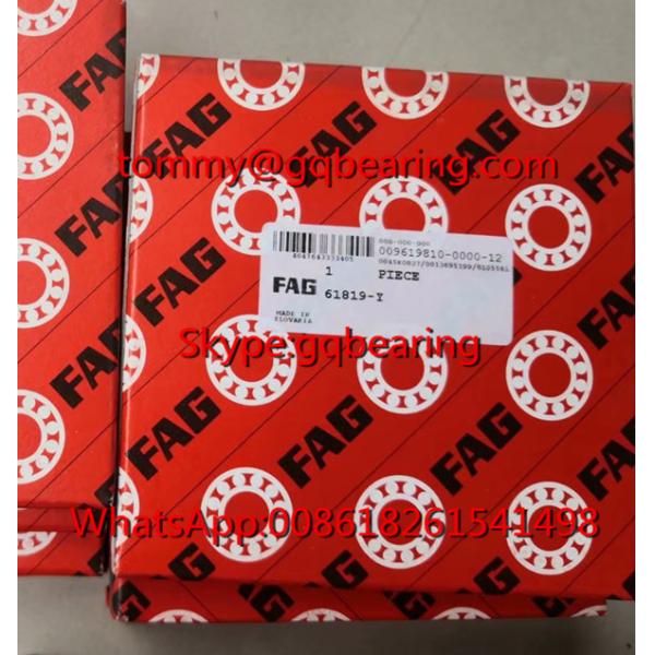 Открытый тип FAG 61819-Y Тонкая стена глубокая канавка шаровой подшипник 95x120x13 мм